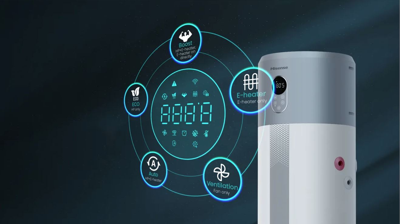 Hisense sanitarna toplotna črpalka - upravljanje