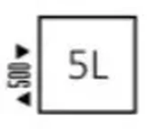 Terma po meri, priklop 5L - bočno 500mm na LEVI