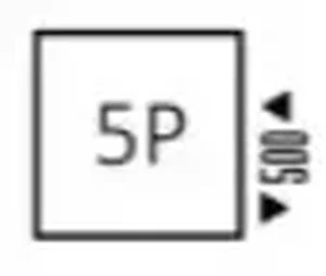 Terma po meri, priklop 5P - bočno 500mm na DESNI