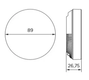Zunanje tipalo Seltron AFD/Pt - dimenzije
