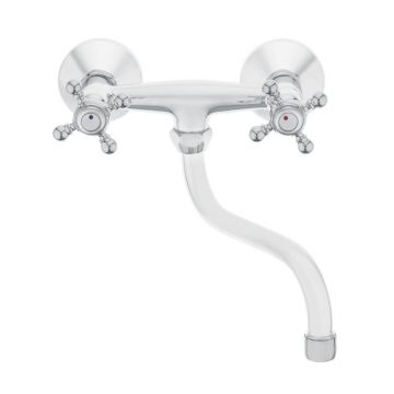 Armatura za kuhinjo Unitas Stil 07263 - zidna, S-izliv 185mm