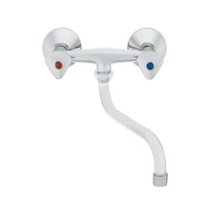 Armatura za kuhinjo Unitas Classic 05251 - zidna, S-izliv 185mm