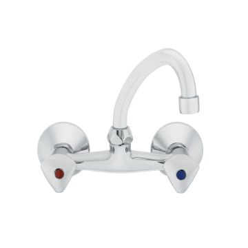 Armatura za kuhinjo Unitas Classic 05253 - zidna, HU-izliv 146mm