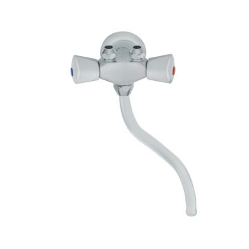 Armatura za kuhinjo Unitas Classic 06251 - zidna, za pretočni grelnik, S-izliv 170mm