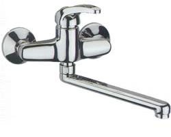 Armatura Polimix za pomivalno korito, zidna, krom, lahka