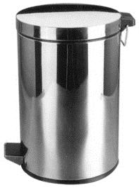 Krom koš za odpadke 5l