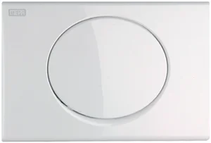 Splakovalna WC tipka Mepa Ellipse bela enojna (A21 in E21)