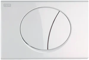 Splakovalna WC tipka Mepa Sun bela dvojna (R11)