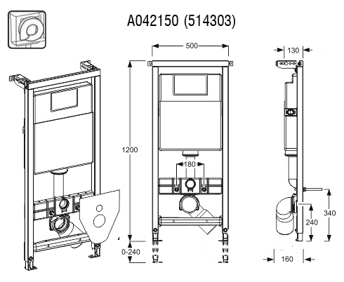 MEPA Varivit WC element R11 BH120