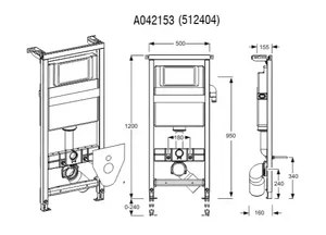 MEPA Varivit WC element A12 BH120 z ventilatorjem