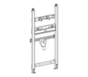 MEPA Varivit montažni okvir za umivalnik BH120, stenska armatura