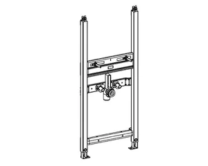 MEPA Varivit montažni okvir za umivalnik BH120, stoječa armatura