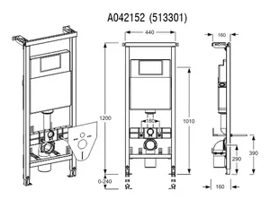 MEPA Varivit WC element A21 BH120 invalidski