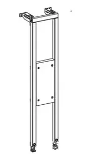 MEPA Varivit montažni okvir za držalo BH120 - invalidski