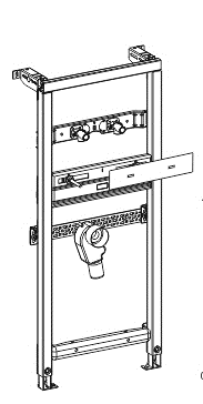 MEPA Varivit montažni okvir za umivalnik BH120 - invalidski