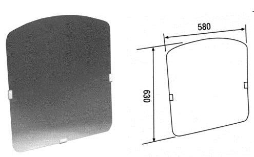 Bocchi keramika - ZEUS ogledalo premično 580x630mm