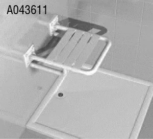 Bocchi keramika - sedež za tuš kad, do 120 kg preklopni 430x400mm