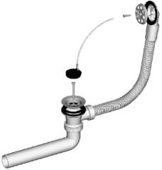 Sifon za kopalno kad LIV art. 5-197, ravni