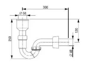 Sifon za pisoar LIV art. 5-155