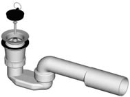Sifon za tuš kad LIV art. 5-168, s krivino
