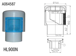 HL cevni odzračevalnik DN50/70/110