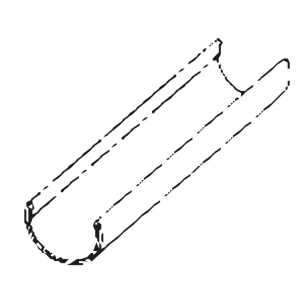 polovični klip žleb