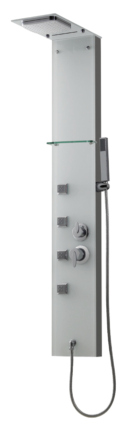 Panel za tuš/masažo Sanotechnik DG8041 Valencia arebrna 140x22