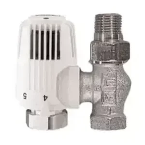 HERZ termostatski ventil s termostatsko glavo za Fe, ravni