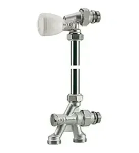 Radiatorski termostatski ventil R436 1/2x16 za enoc. sist, priklop iz tal