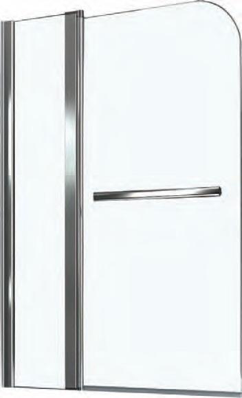 Poklopna predelna stena Sanotechnik E14110C 110x140, krom