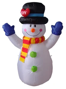 Napihljiv Sneženi mož 120 z LED osvetlitvijo