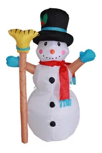 Napihljiv Sneženi mož 240 z LED osvetlitvijo