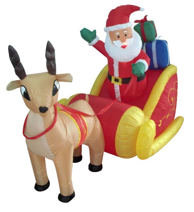 Napihljiva figura - Sanke 180 z LED osvetlitvijo