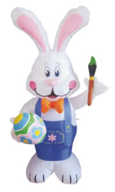 Napihljiva figura - Zajček 120 z LED osvetlitvijo