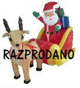 Napihljiva figura - Sanke 180 z LED osvetlitvijo