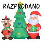 Napihljiva figura - Trojček 150 z LED osvetlitvij