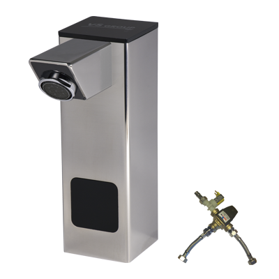 VS Group INOX stojeca senzorska armatura za umivalnik VS4 term