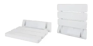 Tuš sedež Sanotechnik, poklopni, beli