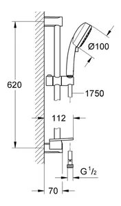 Grohe Tempesta Cosmopolitan 27928002 dimenzije