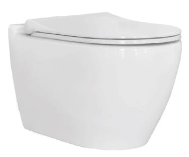 Sanotechnik UNO WC RIMLESS brez roba SLIM soft close pokrov