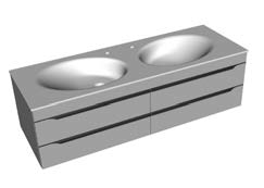 Kolpasan Malaya OUM omarica z dvojnim umivalnikom