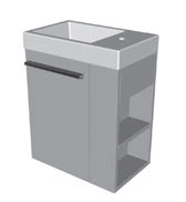 Kolpasan Kiki OUK 40 omarica z umivalnikom leva