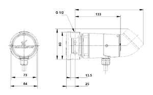 Grundfos Comfort UP 15-14 B PM 80 dimenzije