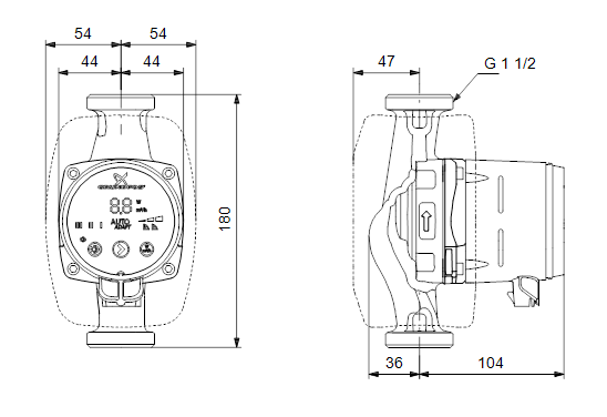 Grundfos Alpha2 25-80 180