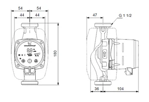Grundfos Alpha2 25-80 180