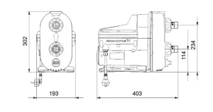 Grundfos Scala2 dimenzije