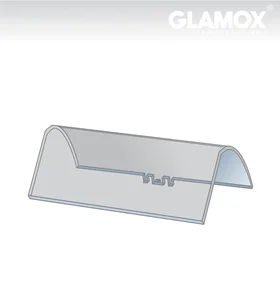 Glamox serija 3001 prozorno pokrivalo za ET, EV in DT