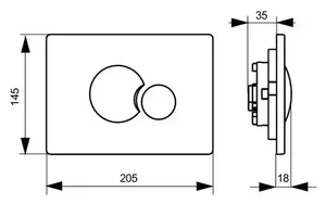 Sanit nadomestna tipka za INEO PLUS