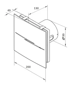 Siku ventilator Quiet-Q-Style - dimenzije