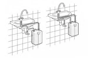 Električni pretočni grelnik vode BOSCH podumivalniški